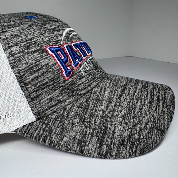 NWT Patriots Hat Fitted Size L/XL White Mesh by The Game, New England Cap - Picture 8 of 11